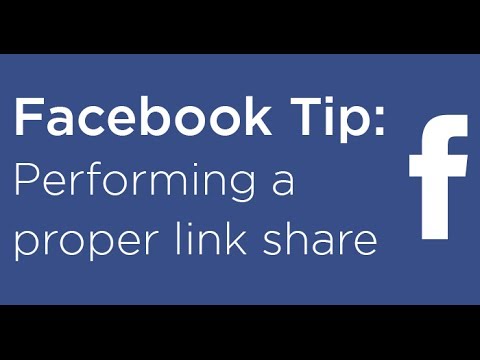 how to share a facebook link