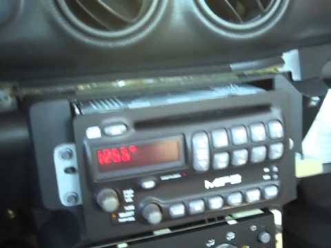 Pontiac Sunfire Radio Repair and Removal  2000 2005