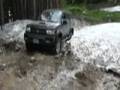 Getting thru the final snow on Jenny's Creek