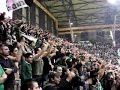 ultras of panathinaikos fans, gate13 sing:
oe oe pao ole, prasine thee panathinaike, ein' ena horto magico