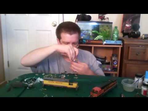 how to paint ho trains