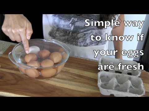 how to test if eggs are fresh