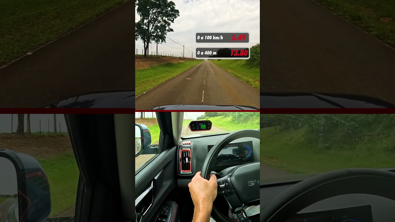 0 A 100 KM/H E A 0 A 1000 METROS COM A BYD SHARK! 😱⚡️🚘