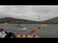 Kitesurfing Achill Island, Ireland, September 2009
