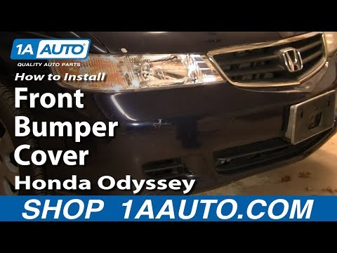 How To Install Remove Replace Front Bumper Cover Honda Odyssey 99-04 1AAuto.com
