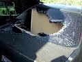 18\" woofer breaks back window!! With EASE! 18\" woofer breaks back window!! With EASE!