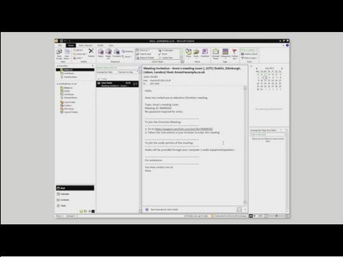How to  join a meeting via email