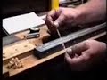 Hand planing a split bamboo fly rod