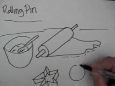 Draw a rolling pin | Doodle Ideas