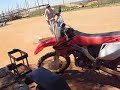 Go-ped fun in the dirt