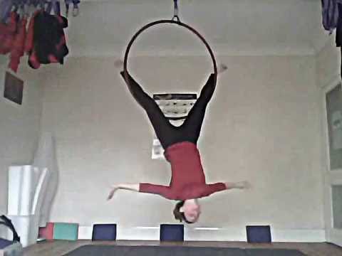 how to practice aerial hoop at home