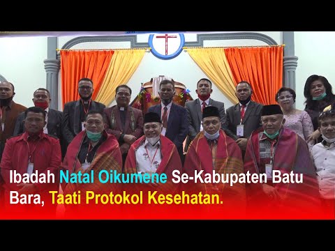 Ibadah Natal Oikumene Se-Kabupaten Batu Bara,Taati Protokol Kesehatan.