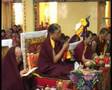 HH Sakya Trizin offers HH Dalai Lama Long Life Arrow