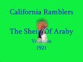 california ramblers - the sheik of araby (harry smith, francis wheeler & ted snider), vocalion 1921