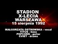 unikalne nagranie koncertu z 1992 roku (stadion x-lecia w warszawie) na kt�rym ma?gorzata ostrowska wyst?pi?a razem z tomaszem titusem pukackim i darkiem popcorn'em popowiczem (obydwaj z acid drinkers) oraz perkusist? cviet'em (cviet syn burton'a). koncert odby? si? po ?mierci freddie'go mercury'ego mia? na celu zebraniu ?rodk�w dla ludzi uzale?nionych od narkotyk�w (mog? si? myli? - prosz? ew o uwagi).