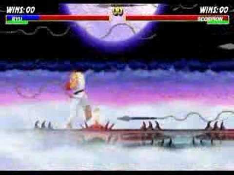 Ultimate match ups Ryu vs Scorpion