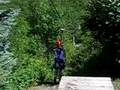 Steph D's first zipline