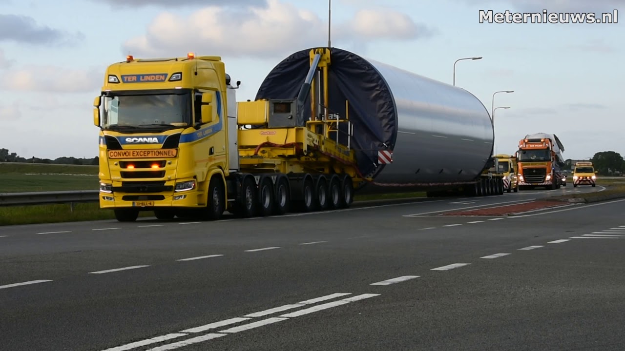 Eerste onderdelen voor windpark Geefsweer aangekomen op locatie (Video)