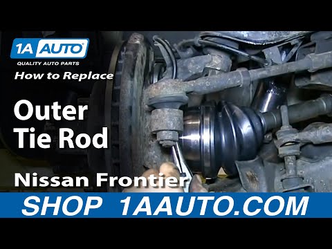 How To Install Replace Steering Outer Tie Rod 1998-04 Nissan Frontier and Xterra 4WD
