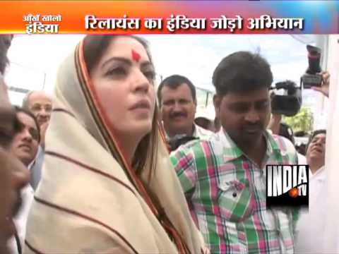 nita ambani - Nita Ambani visits village to help rural people !