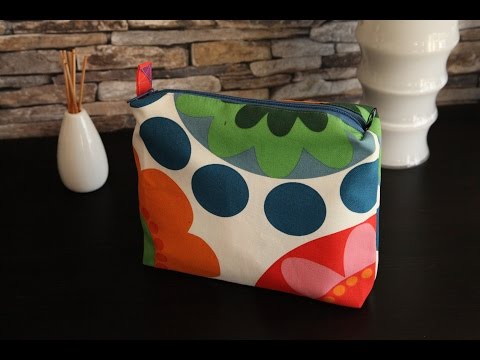 DaIsY´s DIY - Kosmetiktasche mit Innenfächern und Reißverschluss selber nähen