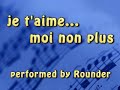 je taime    moi non plus  i love you     organ solo version