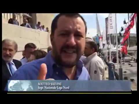 SALVINI CON TOTI E BUCCI IERI AL SALONE NAUTICO DI GENOVA