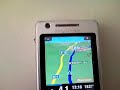 Prezentacja nawigacji GPS Sygic McGuider 7,60 pracujacej na telefonie Sony Ericsson P1i pod kontrolą systemu operacyjnego Symbian UIQ.