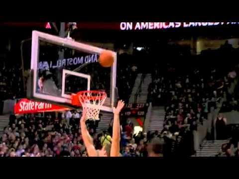 Nicolas Batum’s dunk against the Nets