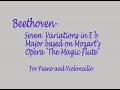 mark kosower, concert cellist, plays beethoven seven variations in eb major based on mozart's opera 