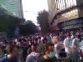 Tehran Iranian Protesters are tear gased at the intersection of Valiasr & Taleghani