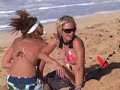 Pro Women Surfers go crazy on inflatable rafts in Hawaii