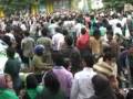 Riot police caught by crowd - Protests in Tehran after election