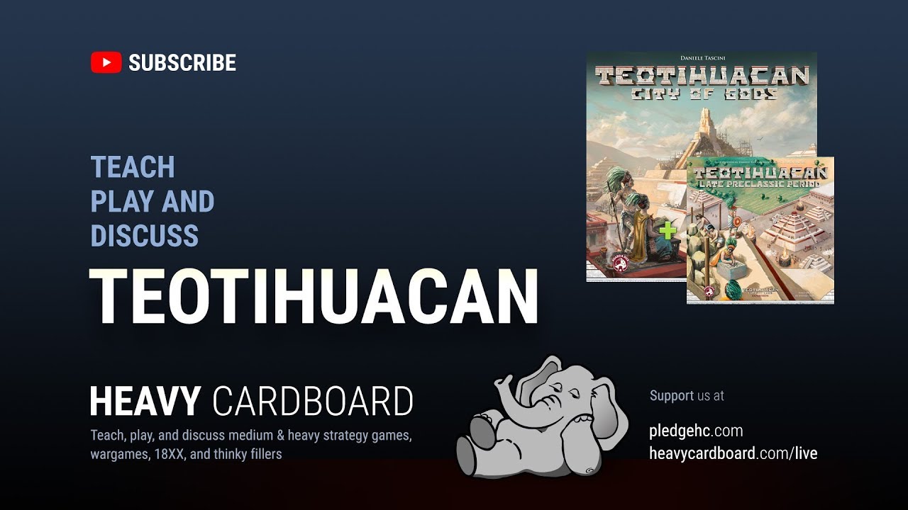 Teotihuacan: Late Preclassic Period 4p Teaching & Play-through by Heavy Cardboard