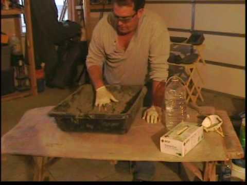how to cover a sink with hypertufa