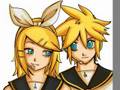 Drawing Len & Rin (Kokoro)