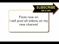 Important Message-NEW CHANNEL MUST READ