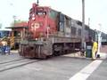SP 1518 passes wig-wags - Illinois Railway Museum