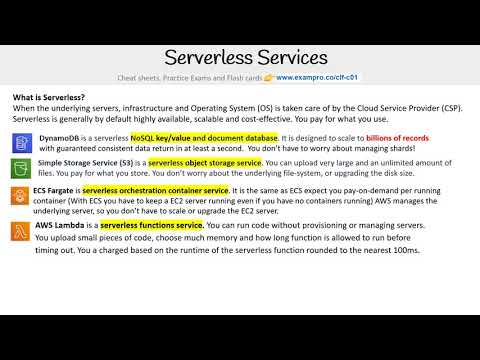 CLF-C01 — What is Serverless