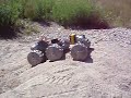 Marsokhod climbing sandy slope without rolking