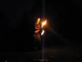 Samuel Tricking With Flaming Numchucks Samuel Tricking With Flaming Numchucks