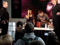 David Tennant and Freema at the HMV signing