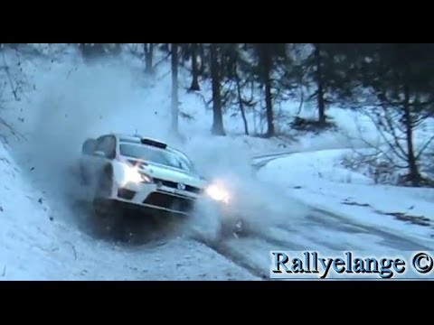 Carlo - Test Snow/neige Monté Carlo 2014 - Sébastien Ogier - Polo WRC.