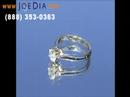 14K White Gold Diamond Solitaire Ring - JD100
