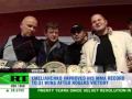 The man regarded as perhaps the finest Mixed Martial Arts fighter of all time has returned to a hero's welcome in Russia. Fedor Emelianenko was greeted by hundreds of cheering fans at Moscow's Sheremetievo Airport following victory over the previously undefeated Brett Rogers.