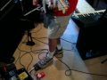 Starts with distortion dimed. At 1:14 I dial them down to about 6, with various guitar vol/pu settings; at 3:00 I turn the distortion way down, then gradually toe them back up. At 5:40 the amp is turned up louder but not cranked, and the pedals are full on again, for harmonic feedback (audio in this section is just the camera mic). In all cases I had the pedal volumes set for unity gain, give or take. The Upstairs Critics at 8:16.. Playing a 1991 Fender USA Strat Plus with Fender-Lace Sensor pickups (neck/middle: gold; bridge: silver) into an '86-'88 proco Rat (the black pedal), then into MI Audio Crunch Box (the red pedal). Both pedals are true bypass so I daisy chained instead of using a/b switch. Then into a Pignose B100V amp head, into a Yamaha S412 4x12 cab loaded with Celestions. For the first 5 minutes 40 seconds the amp is on about 5 (loud enough to play with a drummer--thus some of the unwanted feedback you hear early on, as I was standing two feet from the amp/speakers--single coil pickups are naturally pretty noisy, but neither pedal is noisier than the average distortion pedal; I'll say the Crunch Box is slightly quieter than the Rat in actual use). All tone knobs on the amp are around 5 (approximately flat). Yes this is a bass head, a Dennis Kager designed clone of the famous Ampeg B15 flip top but with four 6L6 power tubes instead of two. It's just a very solid clean tube head that passes the true tone of any guitar or bass right on through with minimal <b>...</b>