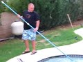 Adam Borus cleaning the H.O.T. Tub