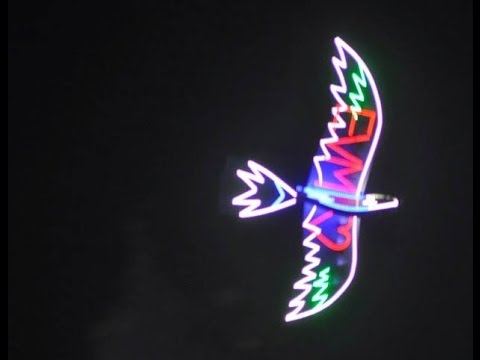 Display - INC centennial celebration philippine arena light & pyromusical presentation LED chaser run-2:20 Fireworks-5:00 Burning bird (pyrobird)-16:50.