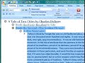 working with outlines in word 2007