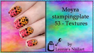 Negative Space Stamping Nail Art with Moyra 53 - T